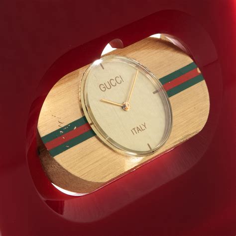 vintage gucci desk clock 